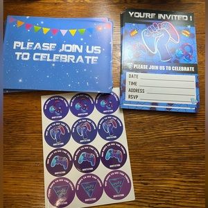 Gamers Party Invitations